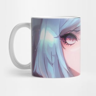 Uniquely Kawaii: Cute Anime Girl Showcases Otaku Love with Her Unique Style and Pastel Colors Mug